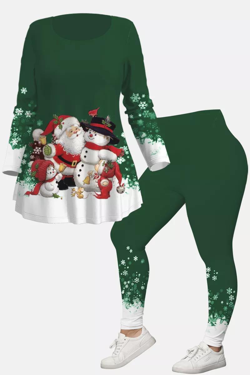 Christmas Creative Printing 3D Digital Casual Loose Men And Women Round Neck Suit