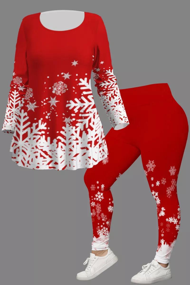 Christmas Creative Printing 3D Digital Casual Loose Men And Women Round Neck Suit