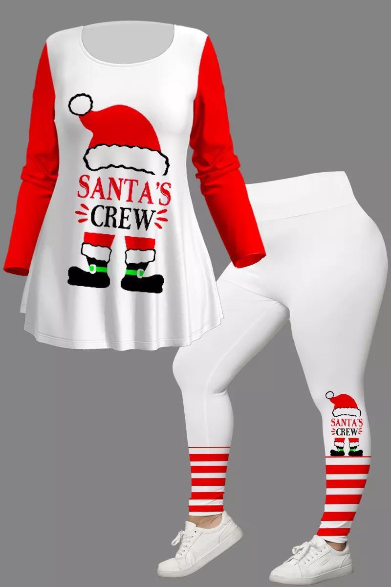 Christmas Creative Printing 3D Digital Casual Loose Men And Women Round Neck Suit