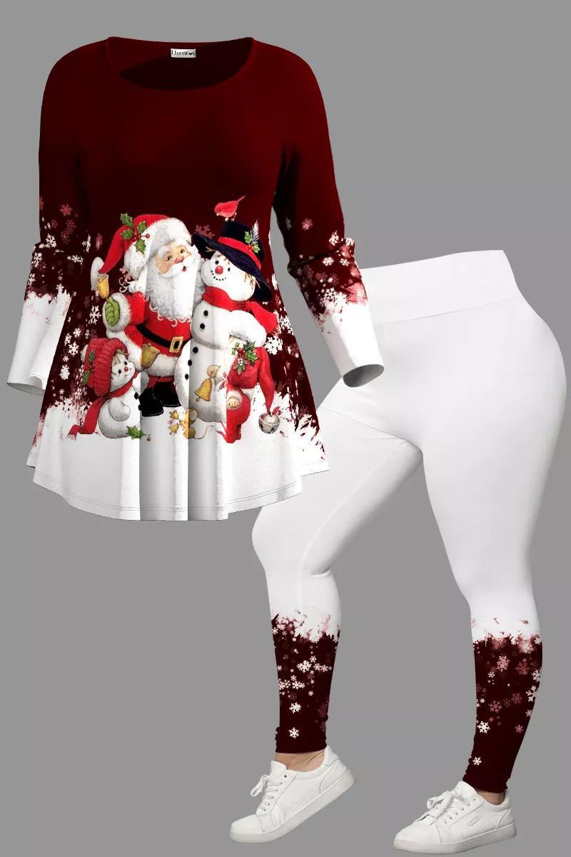 Christmas Creative Printing 3D Digital Casual Loose Men And Women Round Neck Suit